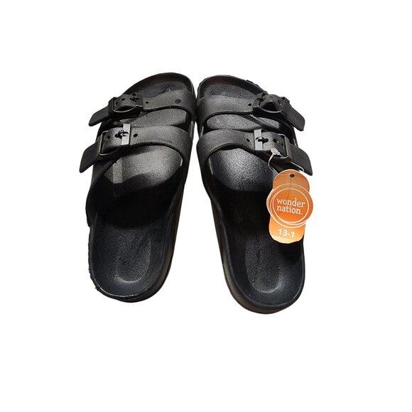 Wonder Nation Boys Beach EVA Footbed Sandals Size 13-1 - Picture 1 of 5